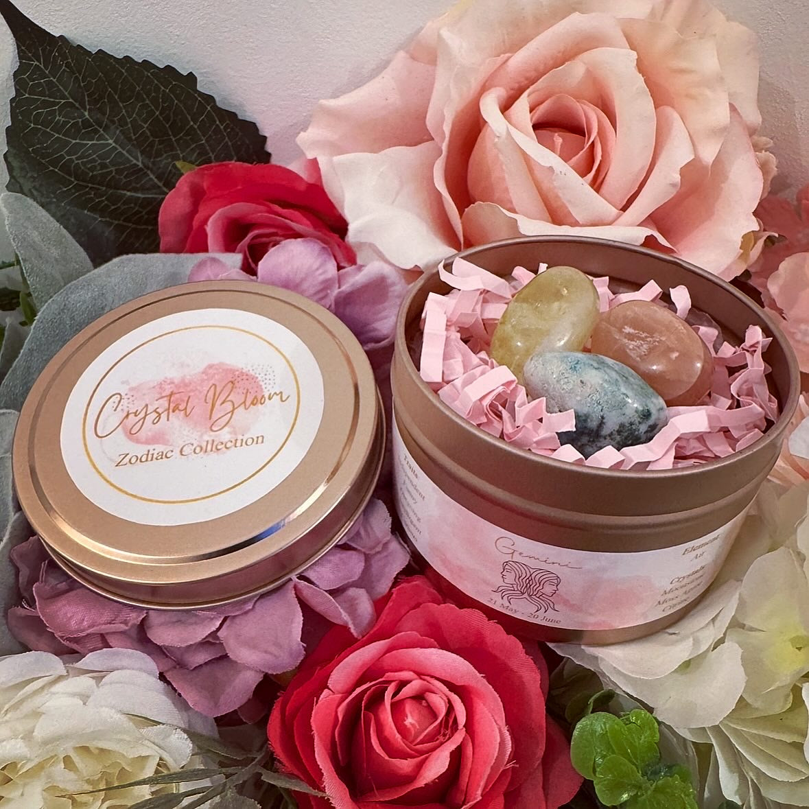 Gemini Zodiac Tumble Tin Set