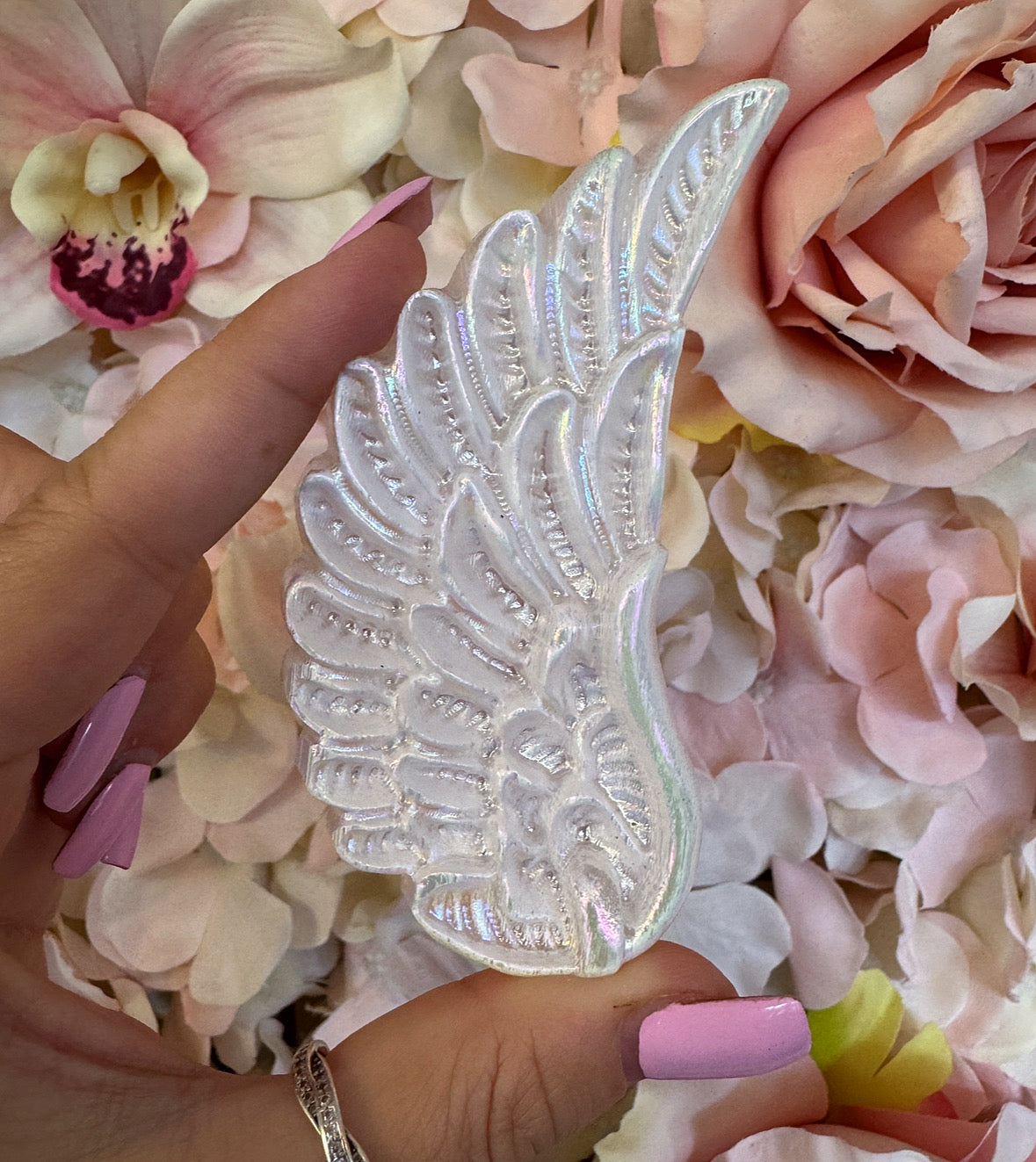 Selenite Angel Wing