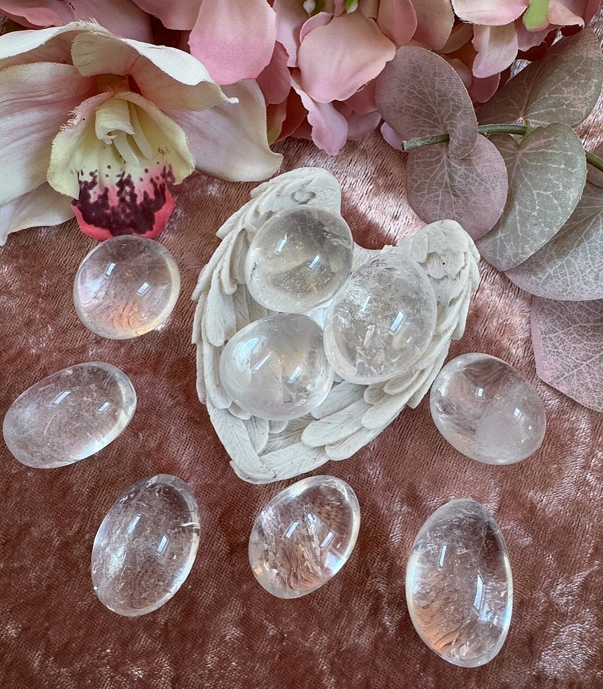 High Quality Clear Quartz Crystal Tumble
