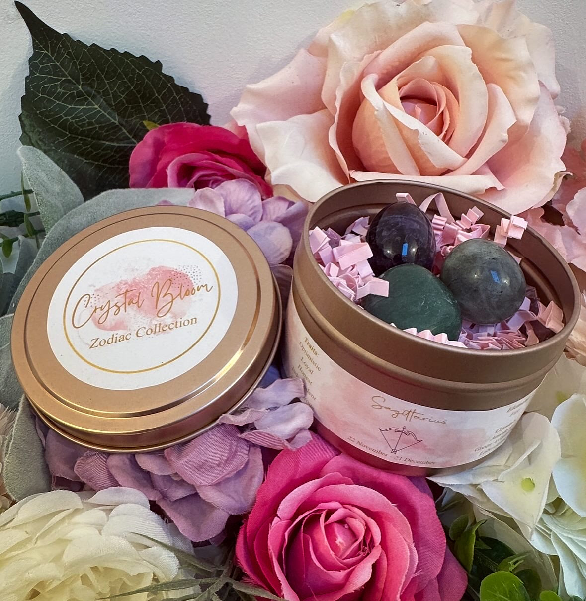 Sagittarius Zodiac Tumble Tin Set