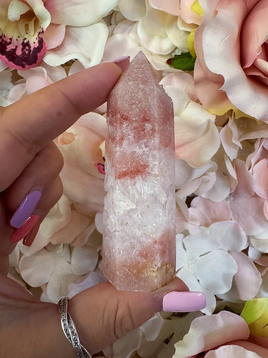 Pink Amethyst Crystal Tower