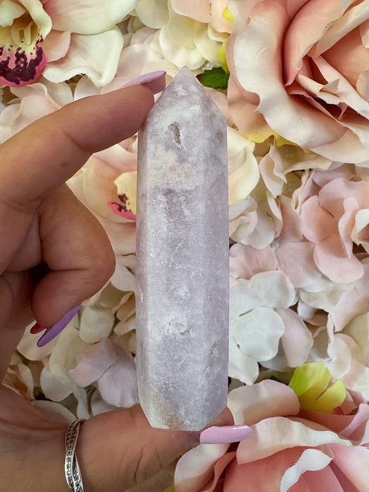 Pink Amethyst Crystal Tower