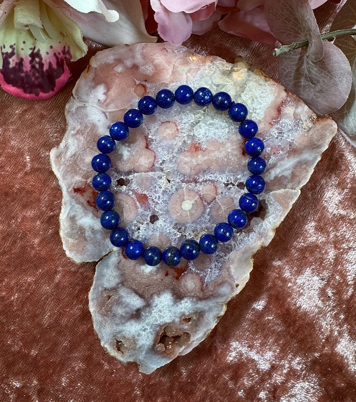 Lapis lazuli Reiki-Infused Crystal Bracelet