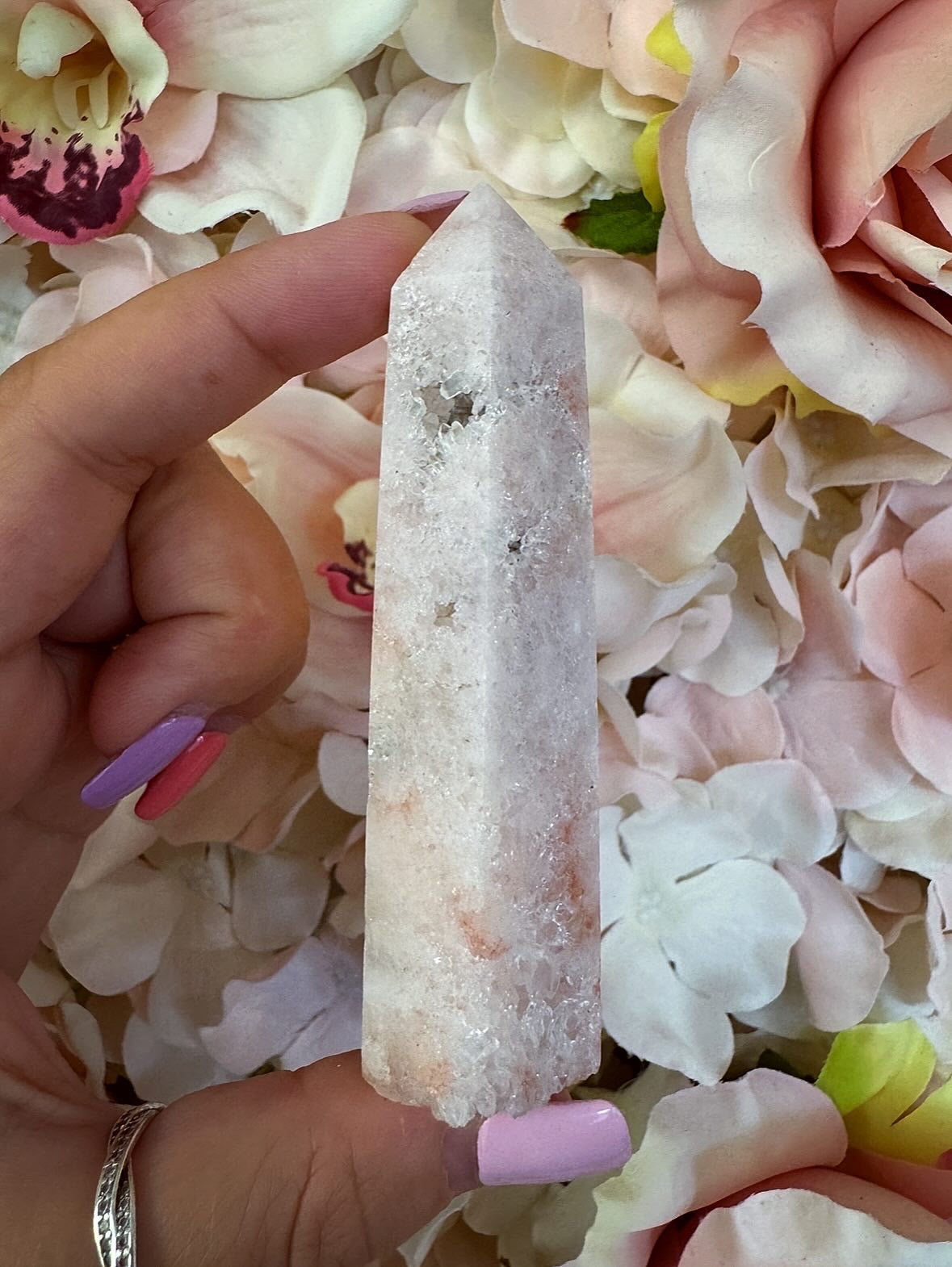 Pink Amethyst Crystal Tower