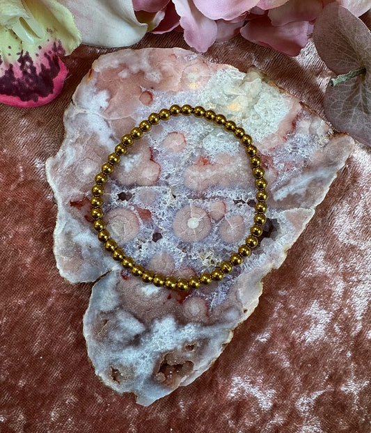 Pyrite Reiki Infused Crystal Bracelet