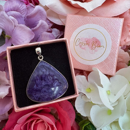 High quality Charoite Crystal Pendant