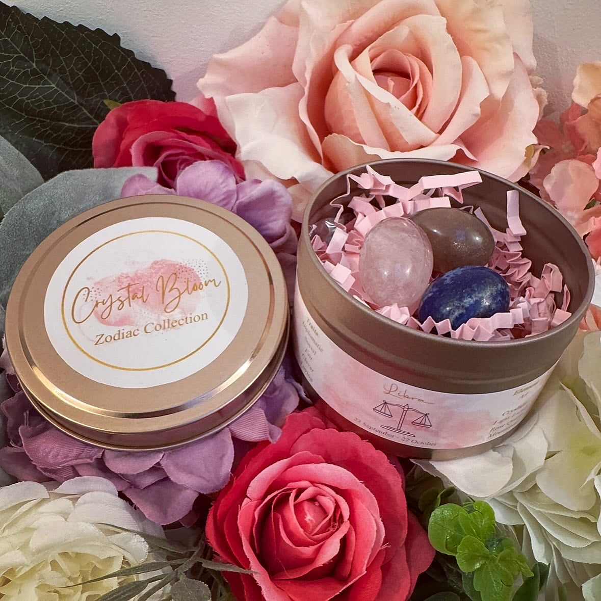 Libra Zodiac Tumble Tin Set