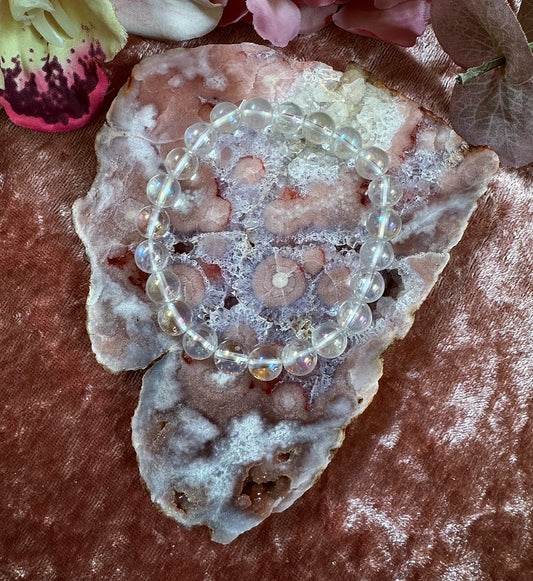Angel Aura Clear Quartz Reiki-Infused Crystal Bracelet