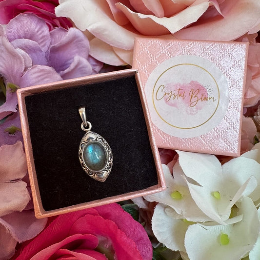Labradorite Crystal Pendant
