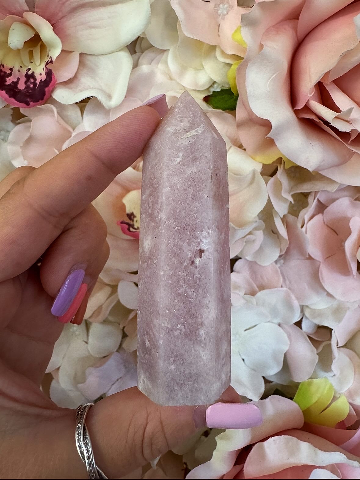 Pink Amethyst Crystal Tower