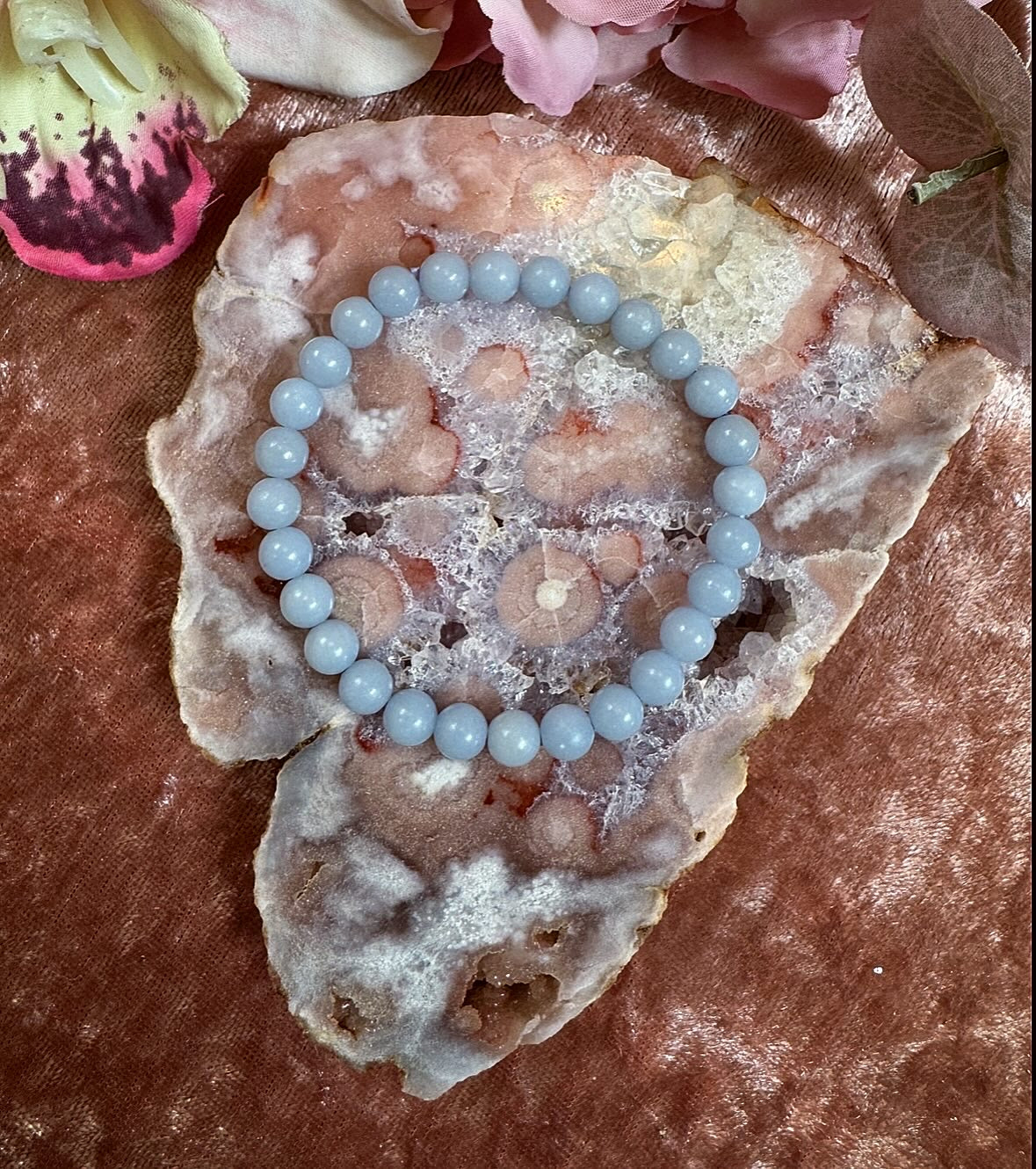 Angelite Reiki-Infused Crystal Bracelet
