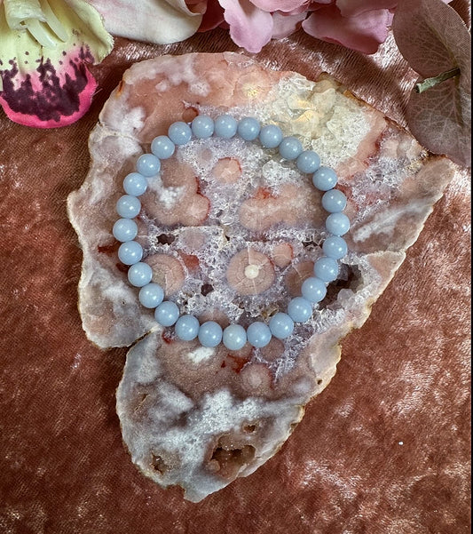 Angelite Reiki-Infused Crystal Bracelet