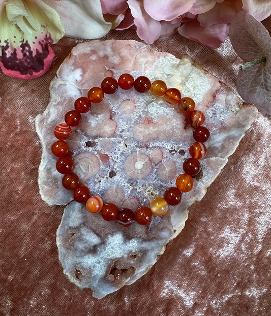 Carnelian Reiki-Infused Crystal Bracelet