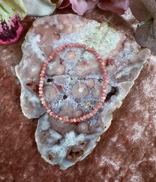 Rhodocrosite Reiki-Infused Crystal Bracelet