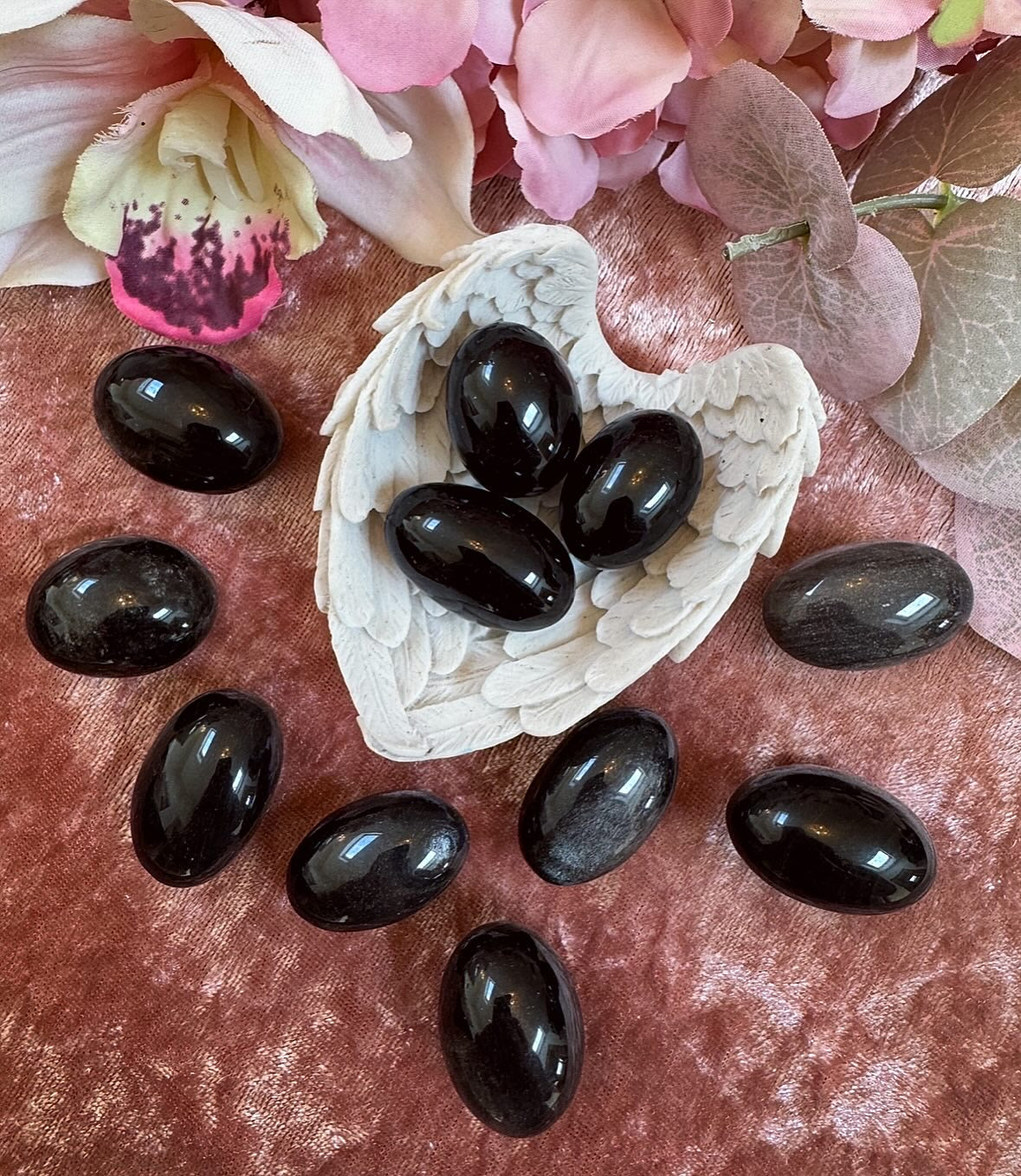 Silver Sheen Obsidian Crystal Tumble