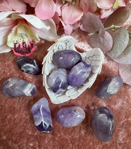 Large Chevron Amethyst Crystal Tumble