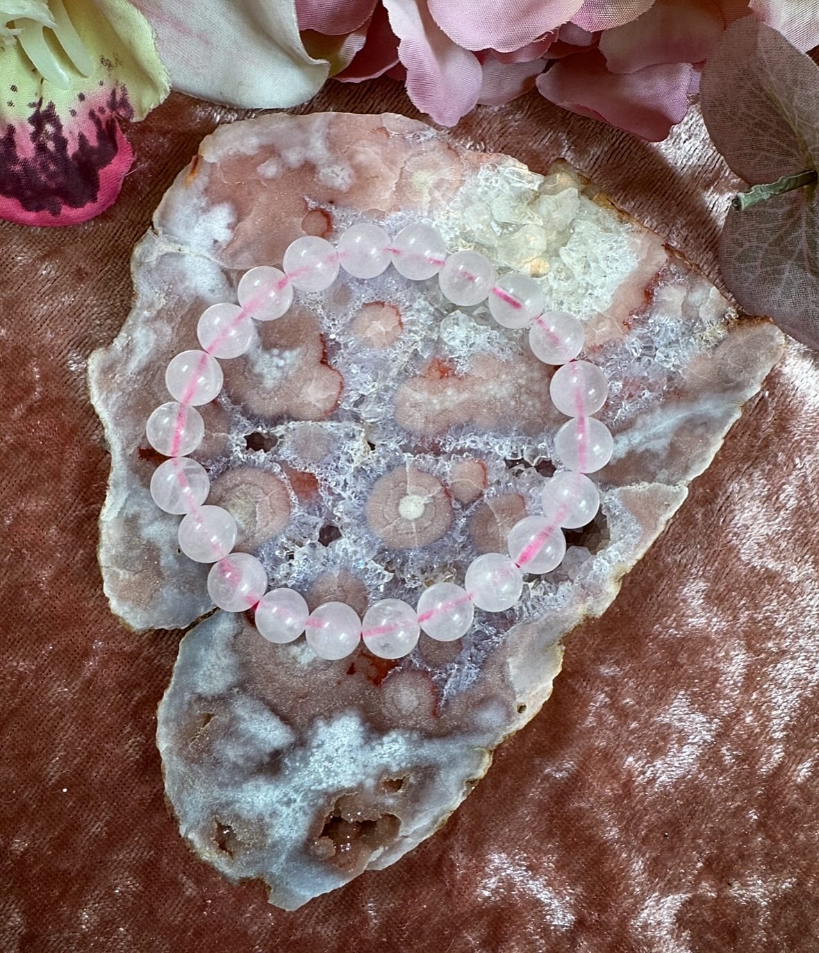 Rose Quartz Reiki-Infused Crystal Bracelet