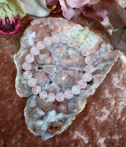 Rose Quartz Reiki-Infused Crystal Bracelet