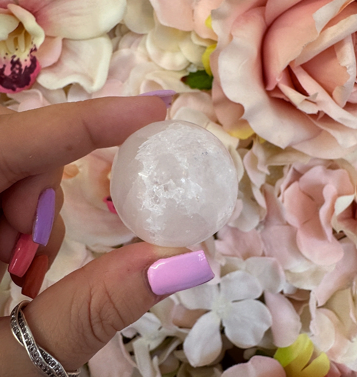 Small Selenite Crystal Sphere