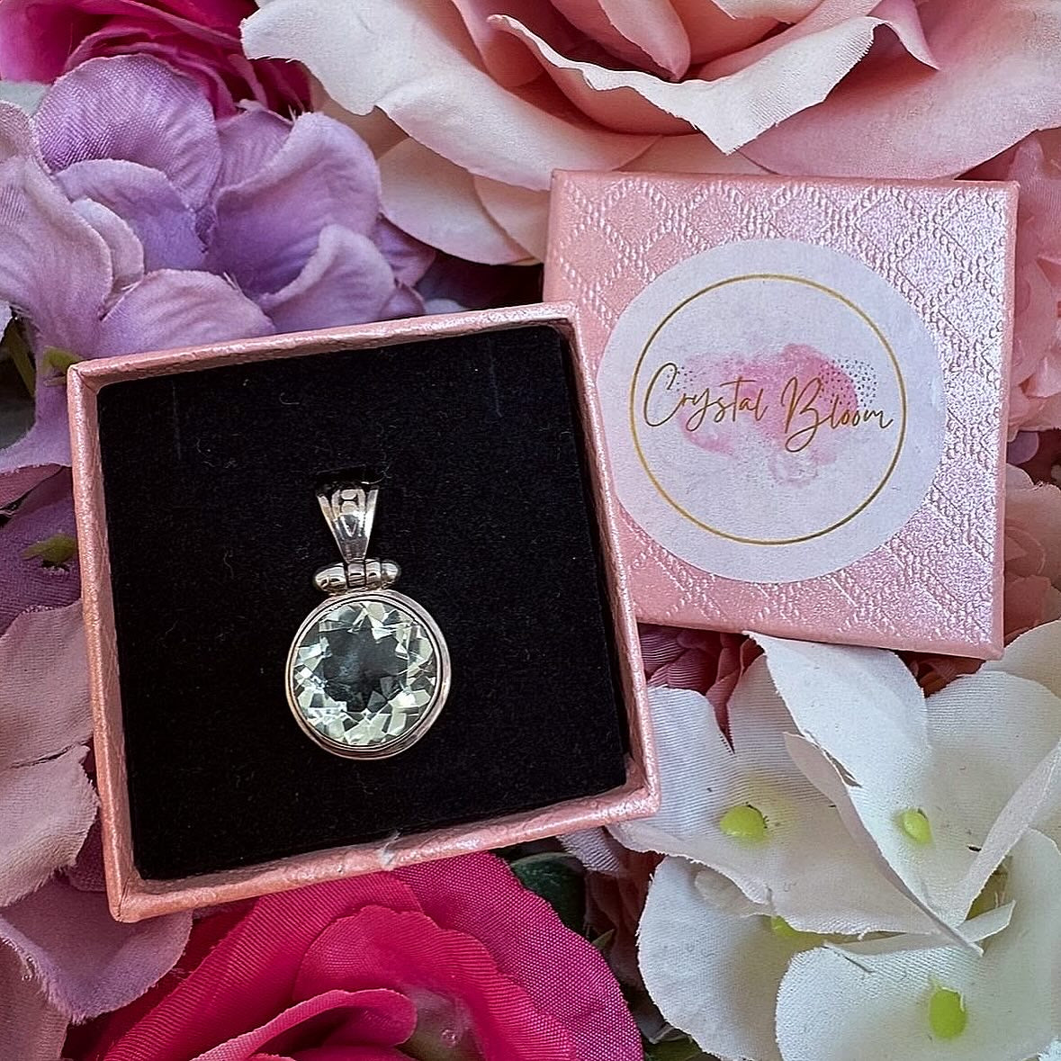 Prasiolite Crystal Pendant