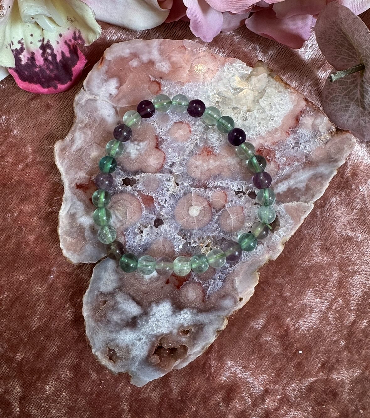 Fluorite Reiki-Infused Crystal Bracelet