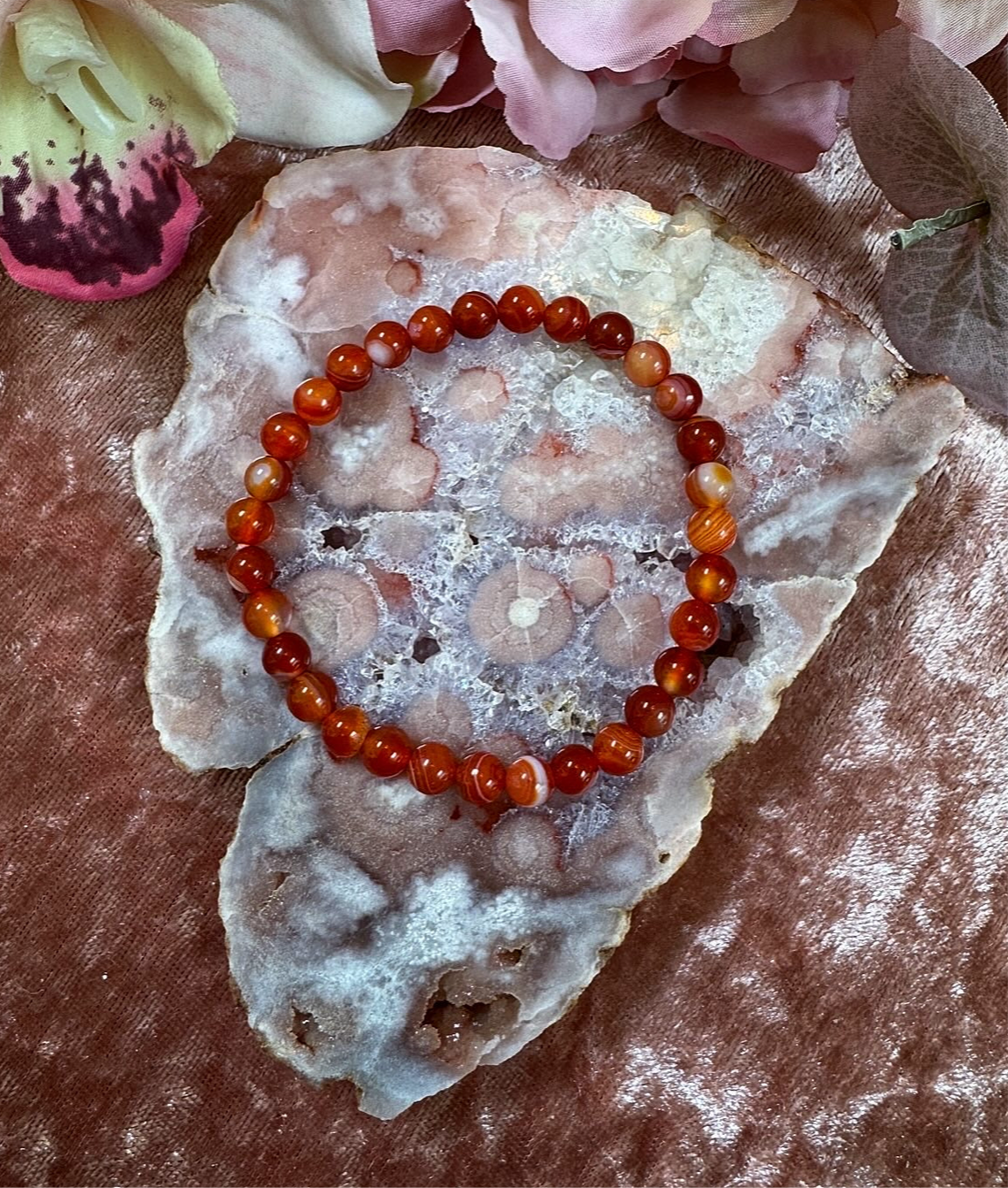 Carnelian Reiki-Infused Crystal Bracelet