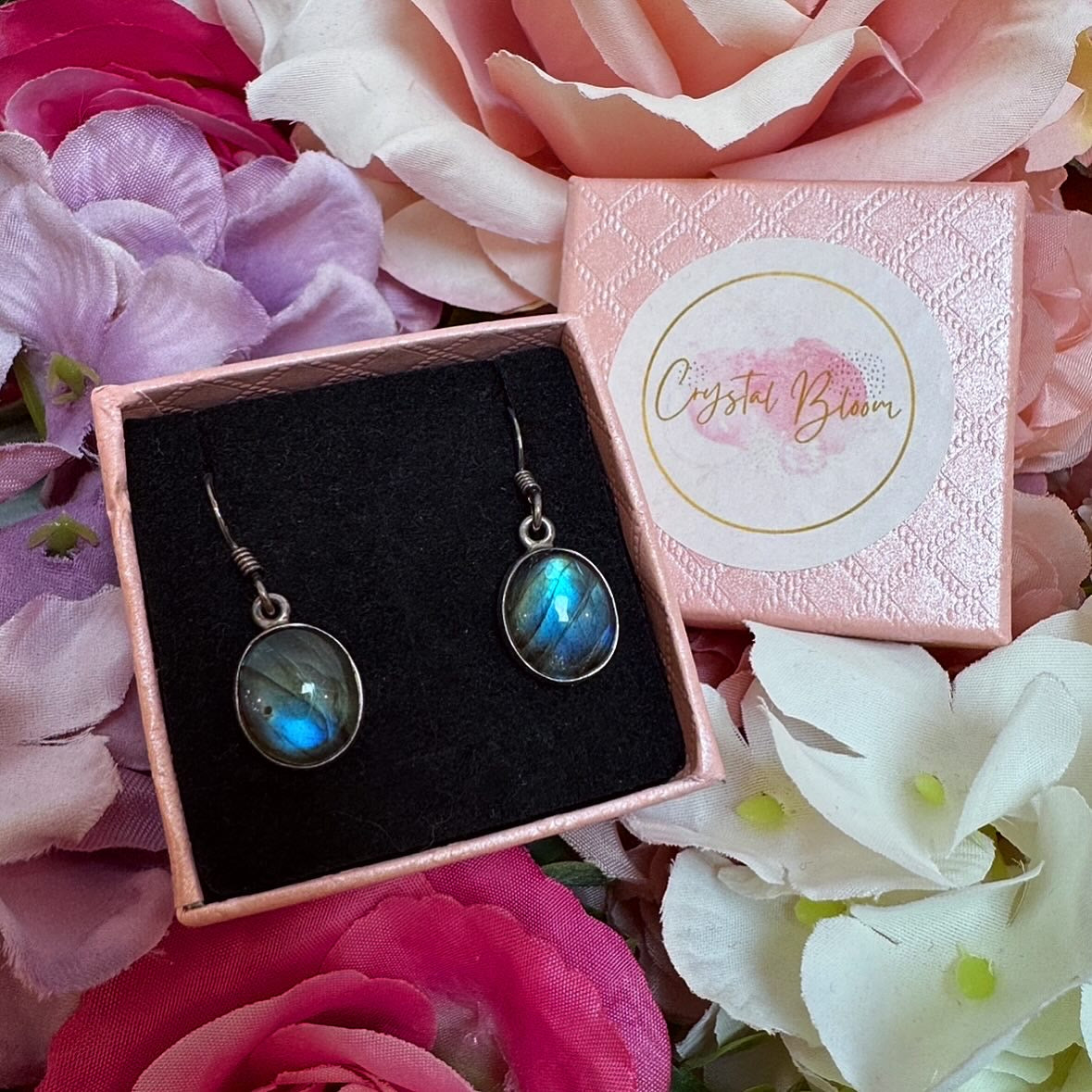 Labradorite Crystal Earrings