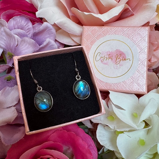 Labradorite Crystal Earrings