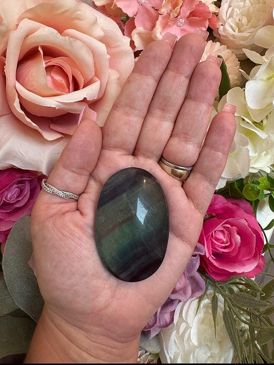 Fluorite Palm Stone