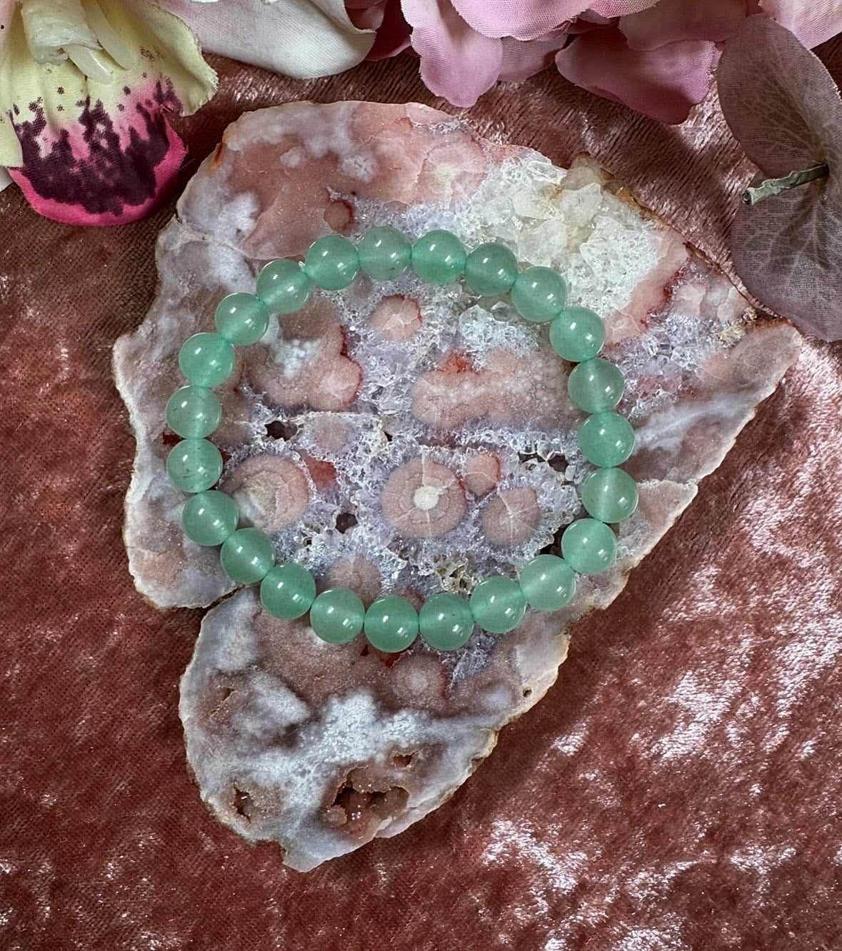 Green aventurine Reiki-Infused Crystal Bracelet