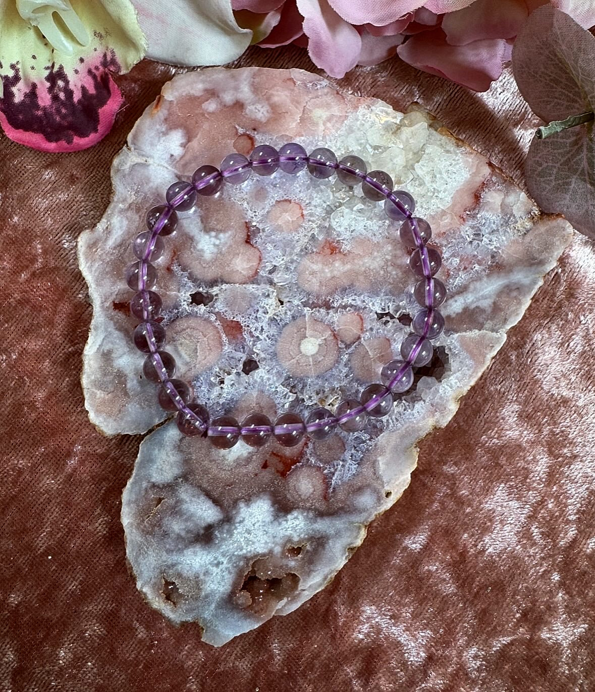 Lavender Amethyst Reiki-Infused Crystal Bracelet