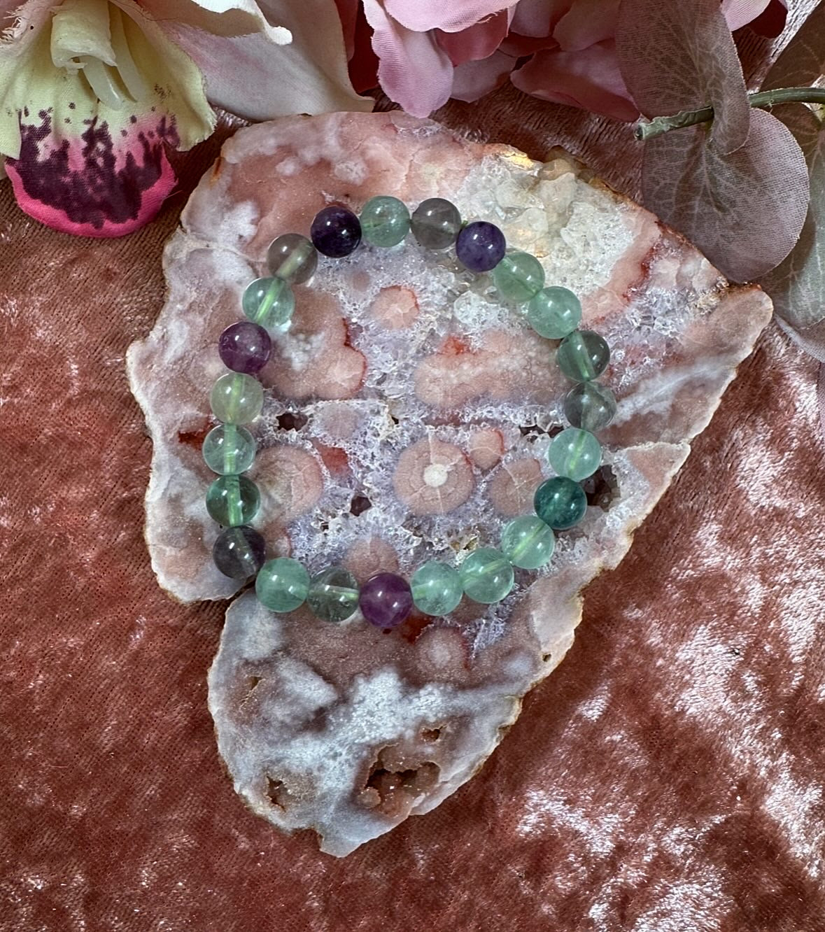Fluorite Reiki-Infused Crystal Bracelet