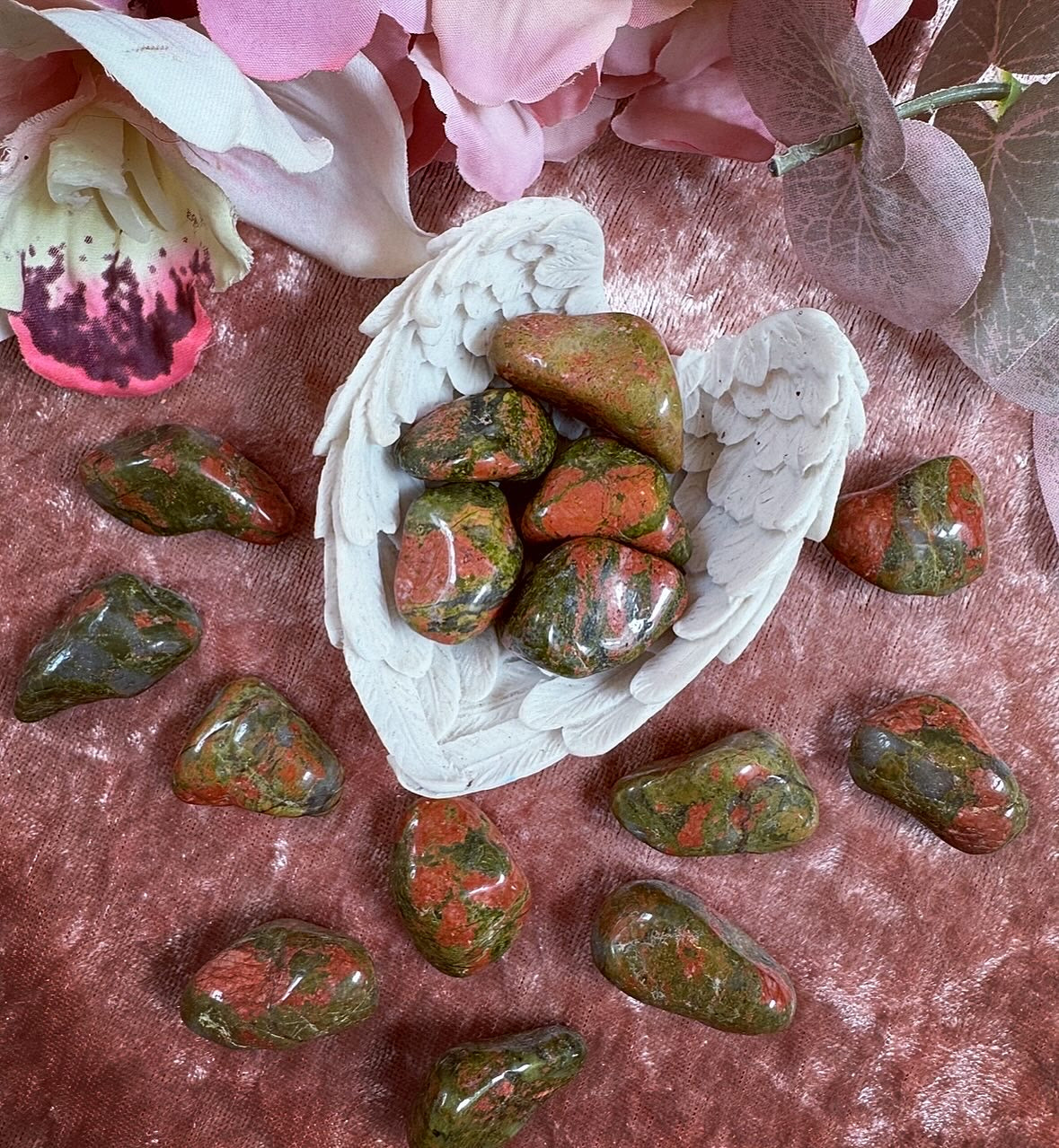 Unakite Crystal Tumble