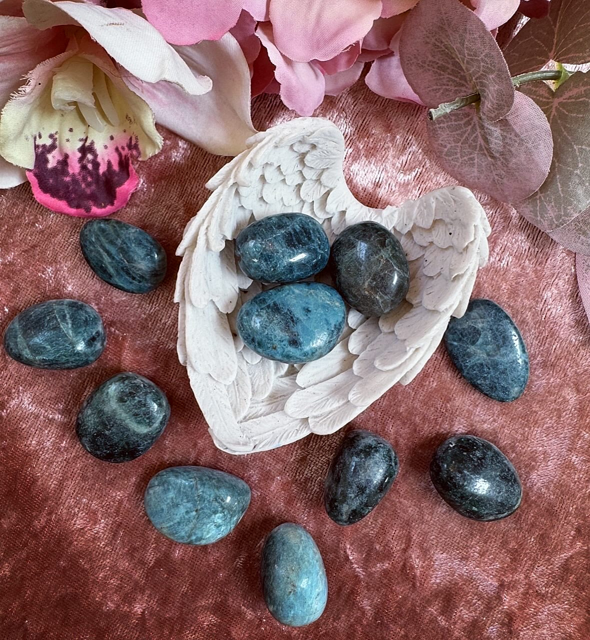 Apatite Crystal Tumble