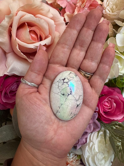 Aura Howlite Palm Stone